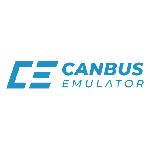 CANBUS Emulator logo with blue text on a white background